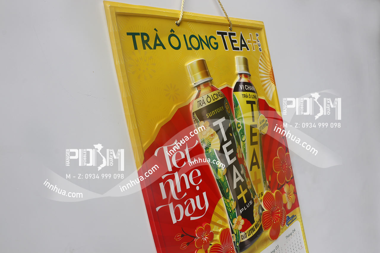 In lịch nhựa 2023, lịch nhựa ép nổi sản phẩm