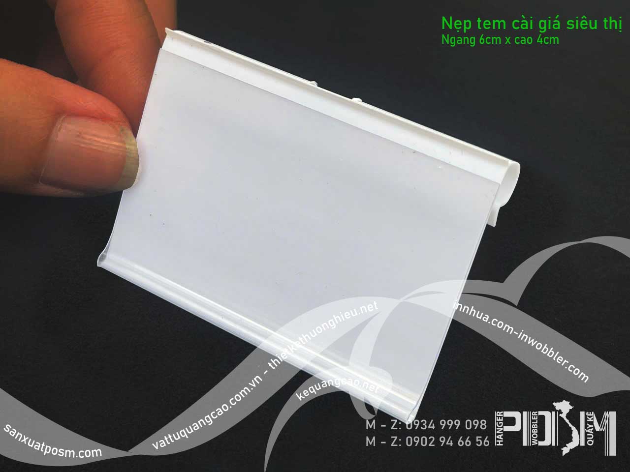 Nẹp tem cài giá sản phẩm kệ hàng siêu thị