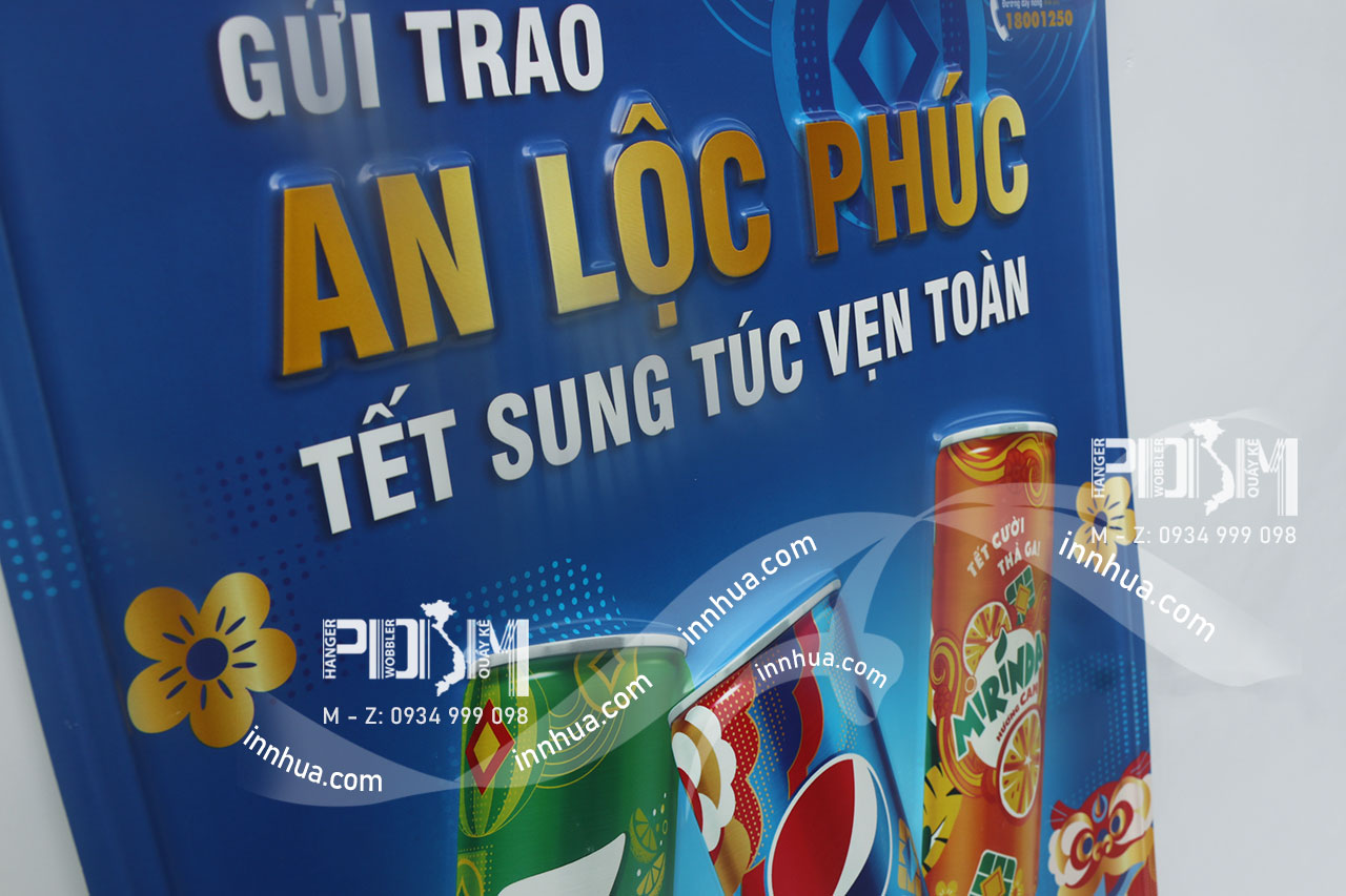 In poster nhựa ép nổi độc quyền