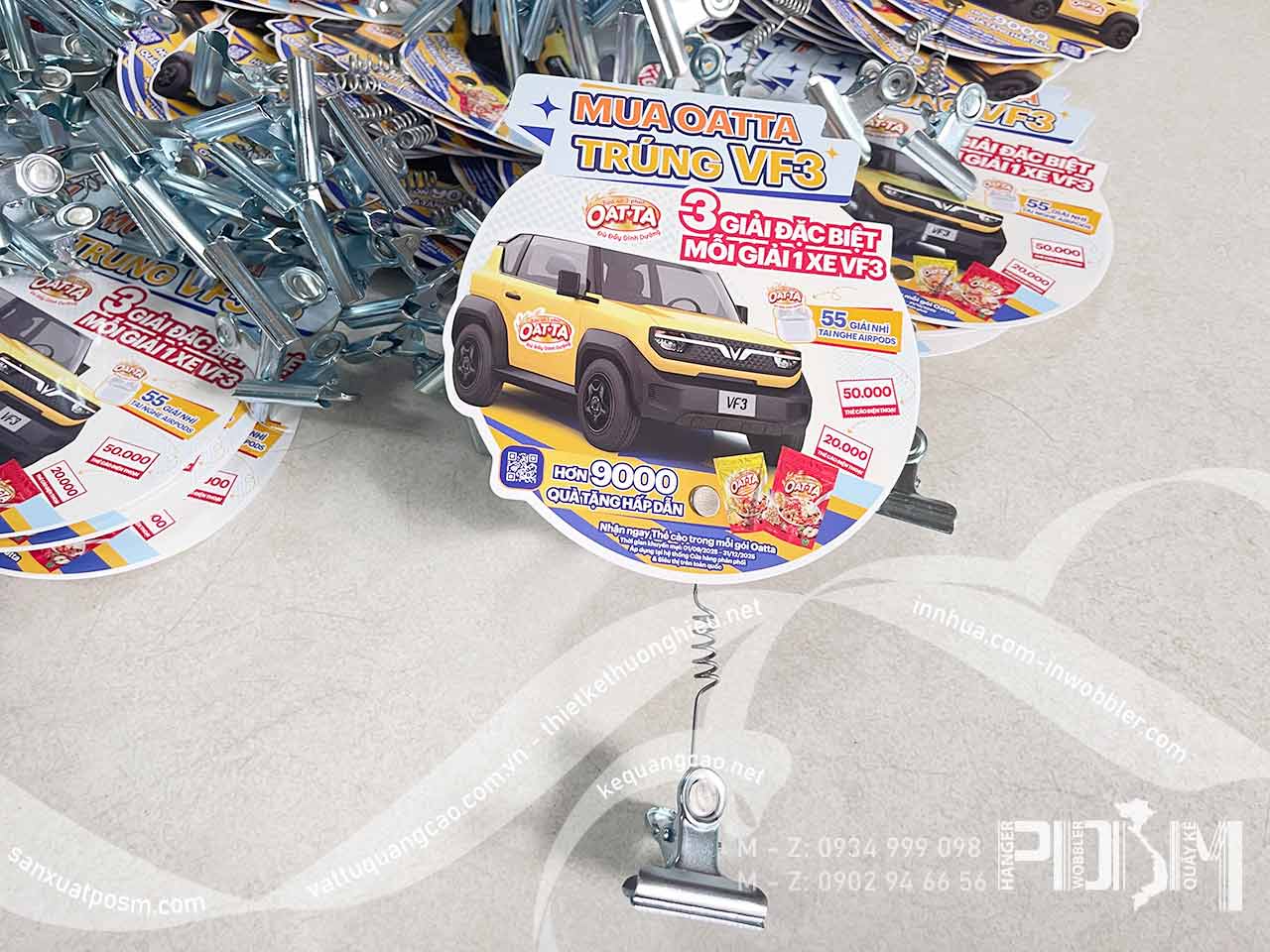 Wobbler lò xo kẹp sắt ngũ cốc Oatta và sữa Oatta